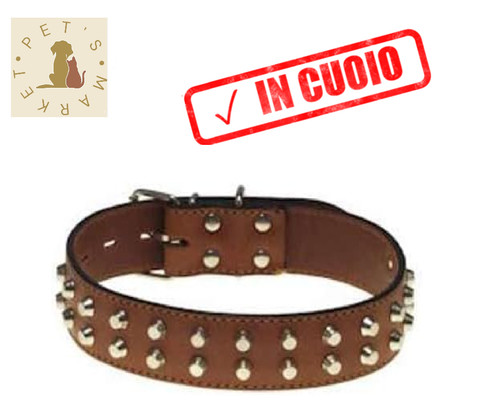 Collare per cane cuoio con - per,